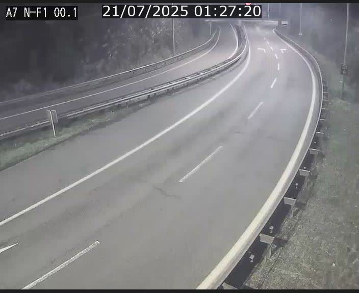 <h2>Webcam autoroute Luxembourg A7 située dans la sortie 1 Waldhof, vers la N11, avant le Tunnel Stafelter</h2>