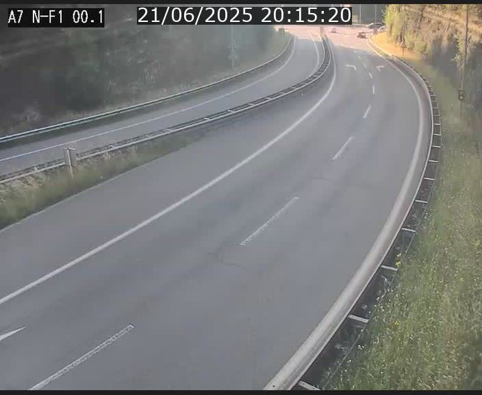 <h2>Webcam autoroute Luxembourg A7 située dans la sortie 1 Waldhof, vers la N11, avant le Tunnel Stafelter</h2>