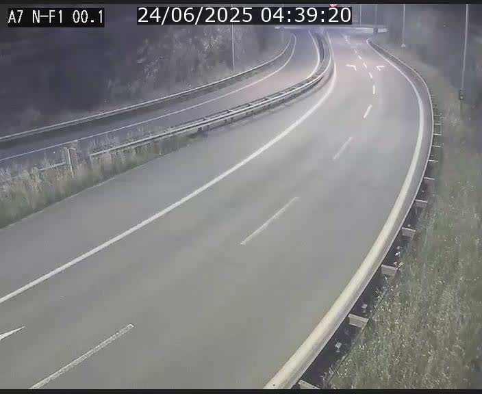 <h2>Webcam autoroute Luxembourg A7 située dans la sortie 1 Waldhof, vers la N11, avant le Tunnel Stafelter</h2>