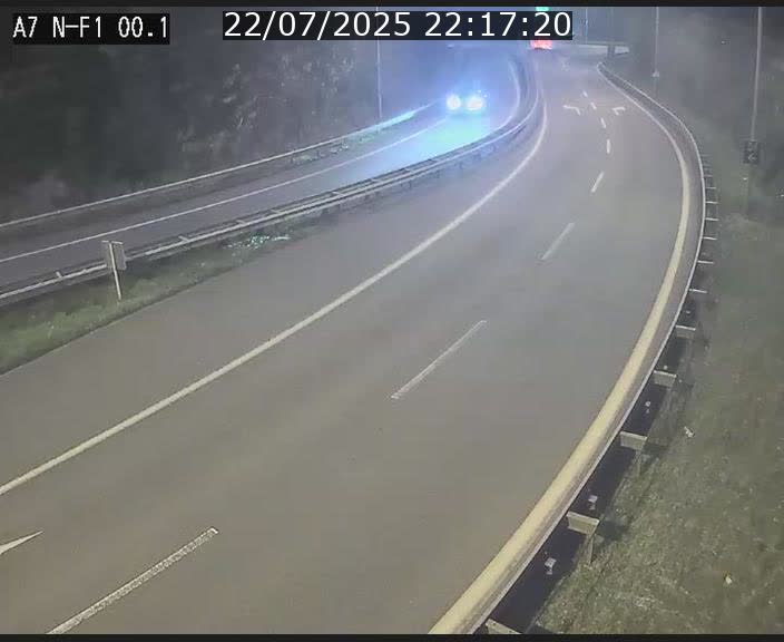 <h2>Webcam autoroute Luxembourg A7 située dans la sortie 1 Waldhof, vers la N11, avant le Tunnel Stafelter</h2>