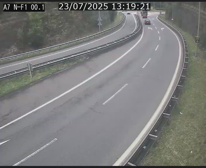 <h2>Webcam autoroute Luxembourg A7 située dans la sortie 1 Waldhof, vers la N11, avant le Tunnel Stafelter</h2>