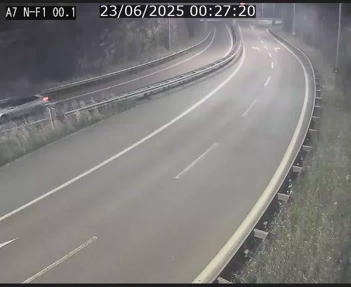 <h2>Webcam autoroute Luxembourg A7 située dans la sortie 1 Waldhof, vers la N11, avant le Tunnel Stafelter</h2>