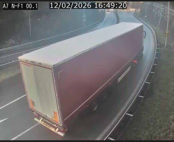 <h2>Webcam autoroute Luxembourg A7 située dans la sortie 1 Waldhof, vers la N11, avant le Tunnel Stafelter</h2>