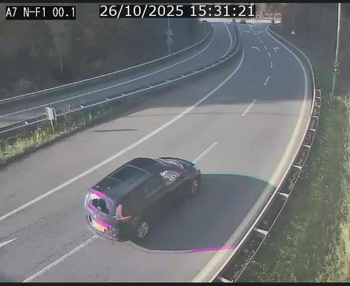 <h2>Webcam autoroute Luxembourg A7 située dans la sortie 1 Waldhof, vers la N11, avant le Tunnel Stafelter</h2>