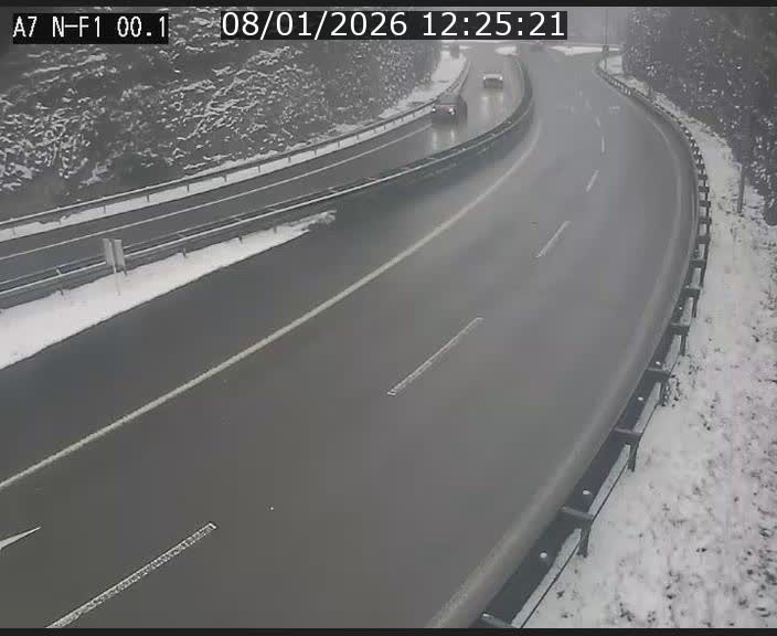 <h2>Webcam autoroute Luxembourg A7 située dans la sortie 1 Waldhof, vers la N11, avant le Tunnel Stafelter</h2>