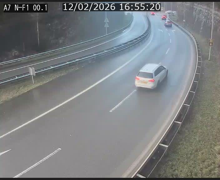 <h2>Webcam autoroute Luxembourg A7 située dans la sortie 1 Waldhof, vers la N11, avant le Tunnel Stafelter</h2>
