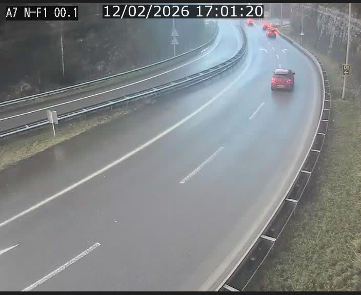<h2>Webcam autoroute Luxembourg A7 située dans la sortie 1 Waldhof, vers la N11, avant le Tunnel Stafelter</h2>