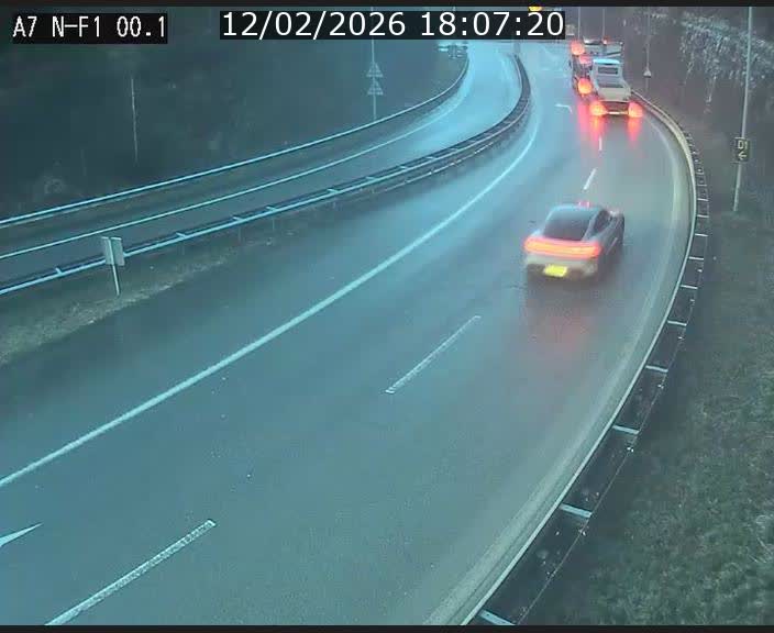 <h2>Webcam autoroute Luxembourg A7 située dans la sortie 1 Waldhof, vers la N11, avant le Tunnel Stafelter</h2>