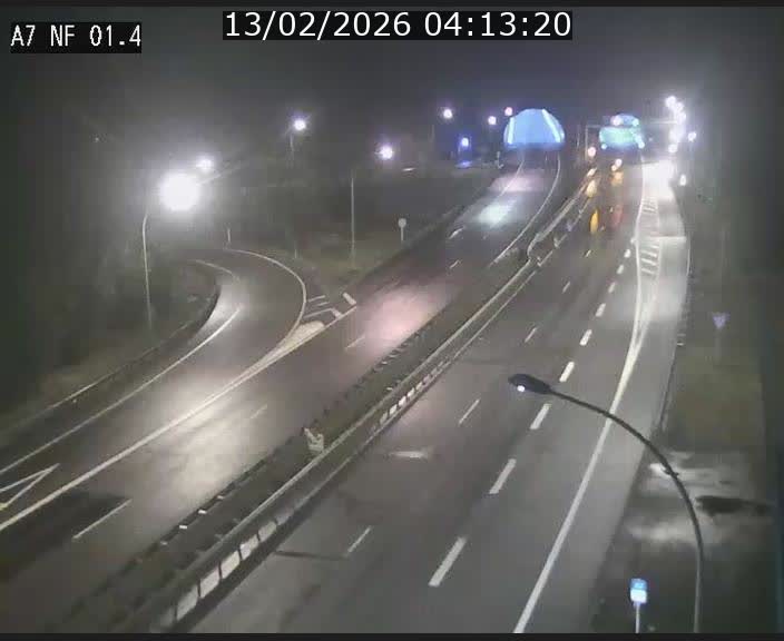 <h2>Caméra autoroute Luxembourg A7 - Echangeur Waldhaff - direction Tunnel Stafelter</h2>