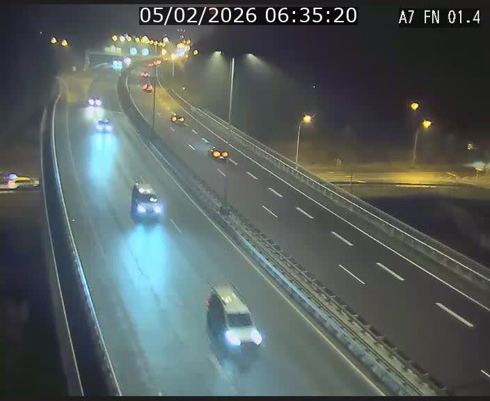 <h2>Caméra autoroute Luxembourg A7 - Tunnel Stafelter - direction Echangeur Grünewald</h2>