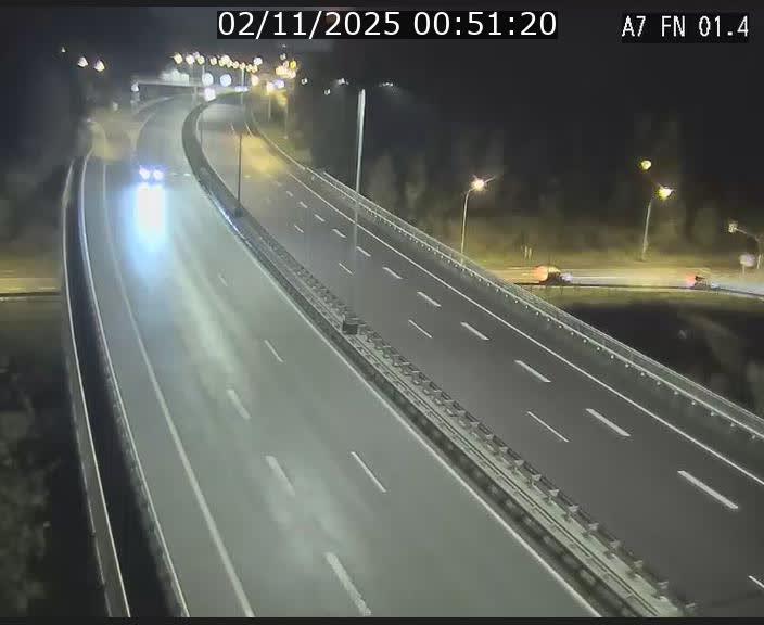 <h2>Caméra autoroute Luxembourg A7 - Tunnel Stafelter - direction Echangeur Grünewald</h2>