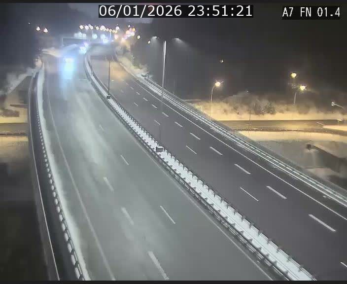 Caméra autoroute Luxembourg A7 - Tunnel Stafelter - direction Echangeur Grünewald