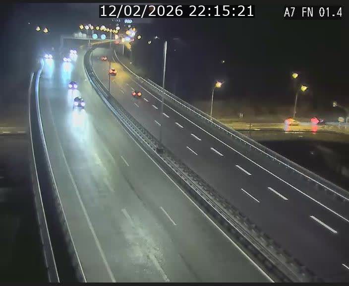 <h2>Caméra autoroute Luxembourg A7 - Tunnel Stafelter - direction Echangeur Grünewald</h2>