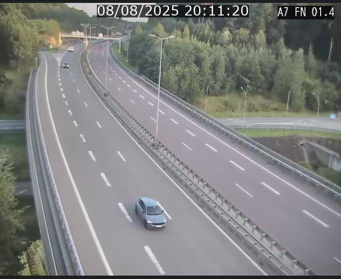 <h2>Caméra autoroute Luxembourg A7 - Tunnel Stafelter - direction Echangeur Grünewald</h2>