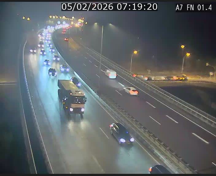 <h2>Caméra autoroute Luxembourg A7 - Tunnel Stafelter - direction Echangeur Grünewald</h2>