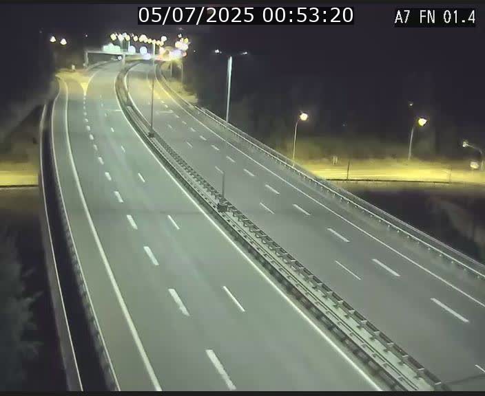 Caméra autoroute Luxembourg A7 - Tunnel Stafelter - direction Echangeur Grünewald