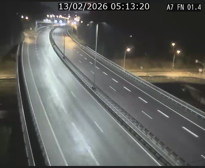 <h2>Caméra autoroute Luxembourg A7 - Tunnel Stafelter - direction Echangeur Grünewald</h2>