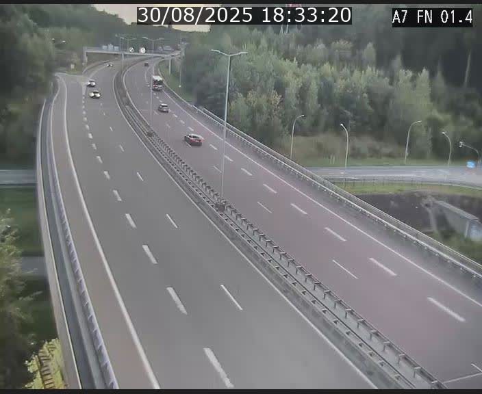 <h2>Caméra autoroute Luxembourg A7 - Tunnel Stafelter - direction Echangeur Grünewald</h2>
