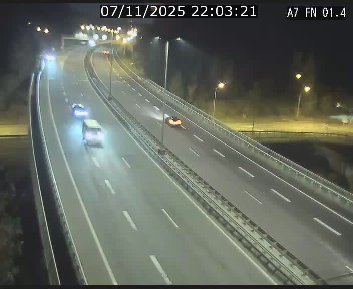 <h2>Caméra autoroute Luxembourg A7 - Tunnel Stafelter - direction Echangeur Grünewald</h2>