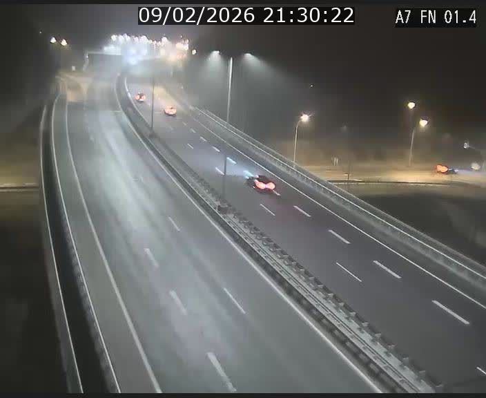 <h2>Caméra autoroute Luxembourg A7 - Tunnel Stafelter - direction Echangeur Grünewald</h2>