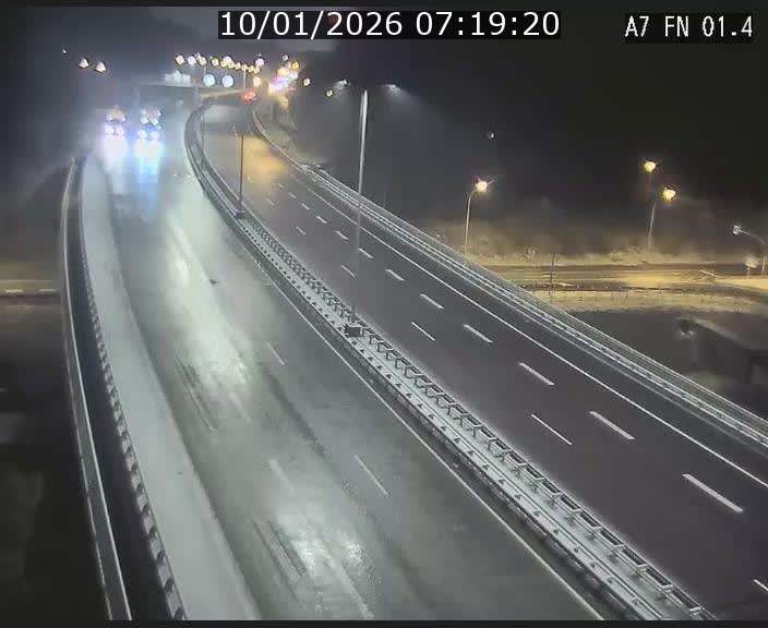 <h2>Caméra autoroute Luxembourg A7 - Tunnel Stafelter - direction Echangeur Grünewald</h2>
