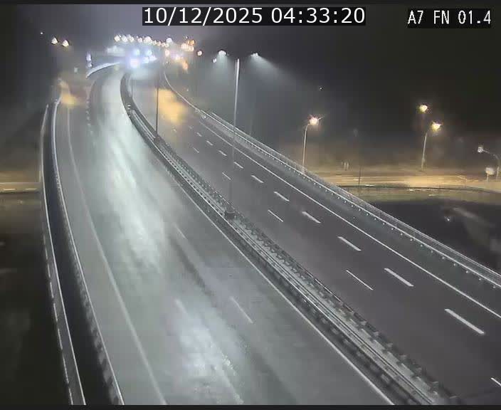Caméra autoroute Luxembourg A7 - Tunnel Stafelter - direction Echangeur Grünewald