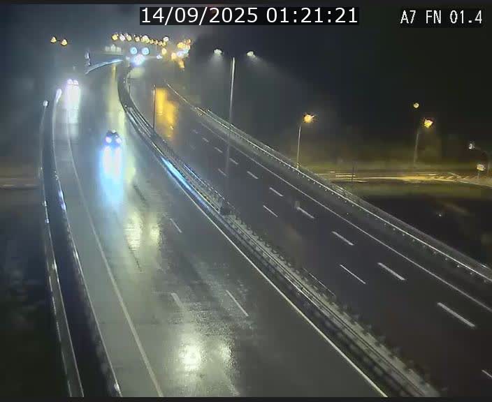 <h2>Caméra autoroute Luxembourg A7 - Tunnel Stafelter - direction Echangeur Grünewald</h2>
