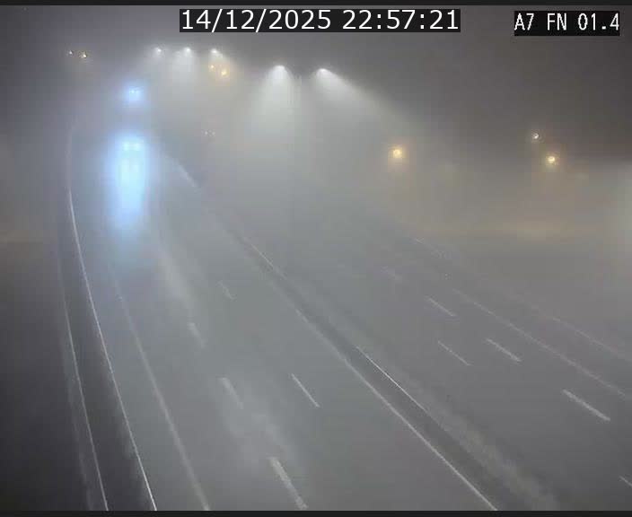 <h2>Caméra autoroute Luxembourg A7 - Tunnel Stafelter - direction Echangeur Grünewald</h2>