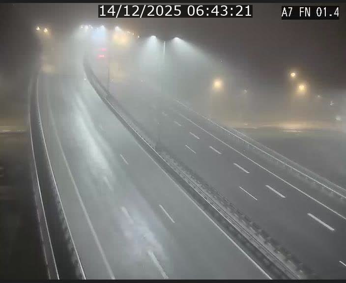 Caméra autoroute Luxembourg A7 - Tunnel Stafelter - direction Echangeur Grünewald