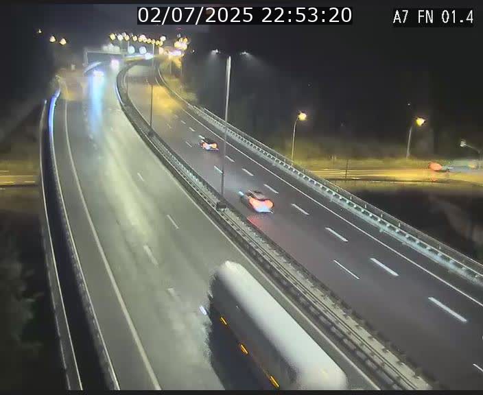 Caméra autoroute Luxembourg A7 - Tunnel Stafelter - direction Echangeur Grünewald