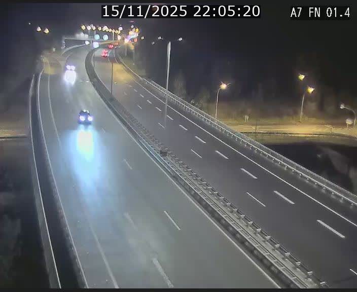 Caméra autoroute Luxembourg A7 - Tunnel Stafelter - direction Echangeur Grünewald