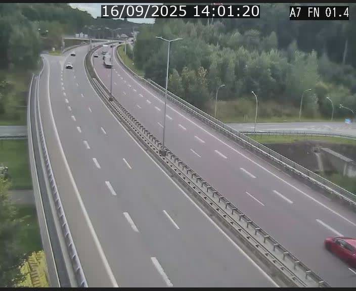 <h2>Caméra autoroute Luxembourg A7 - Tunnel Stafelter - direction Echangeur Grünewald</h2>