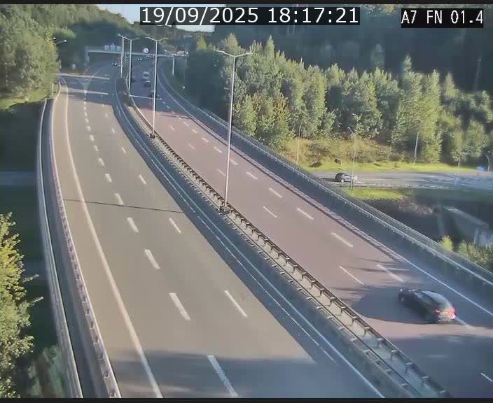 <h2>Caméra autoroute Luxembourg A7 - Tunnel Stafelter - direction Echangeur Grünewald</h2>