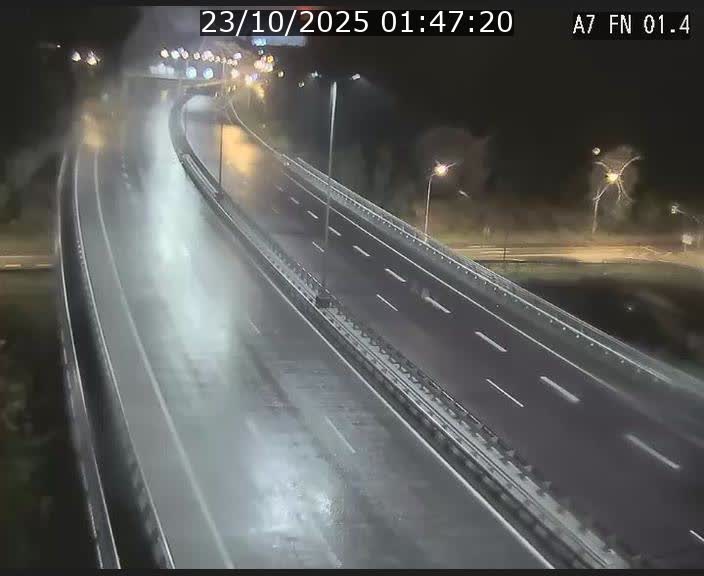 Caméra autoroute Luxembourg A7 - Tunnel Stafelter - direction Echangeur Grünewald