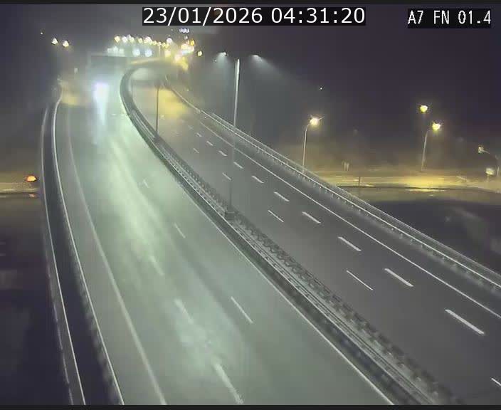 <h2>Caméra autoroute Luxembourg A7 - Tunnel Stafelter - direction Echangeur Grünewald</h2>