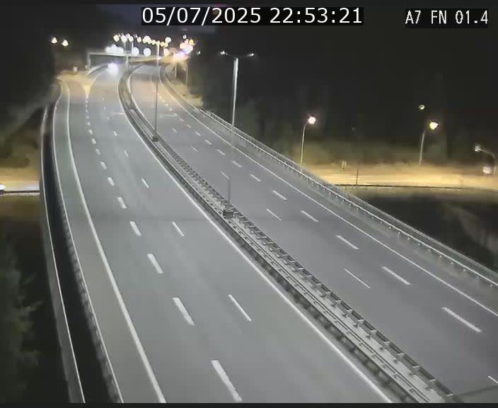 Caméra autoroute Luxembourg A7 - Tunnel Stafelter - direction Echangeur Grünewald
