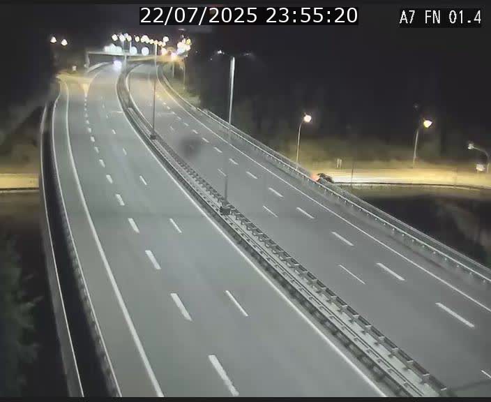Caméra autoroute Luxembourg A7 - Tunnel Stafelter - direction Echangeur Grünewald