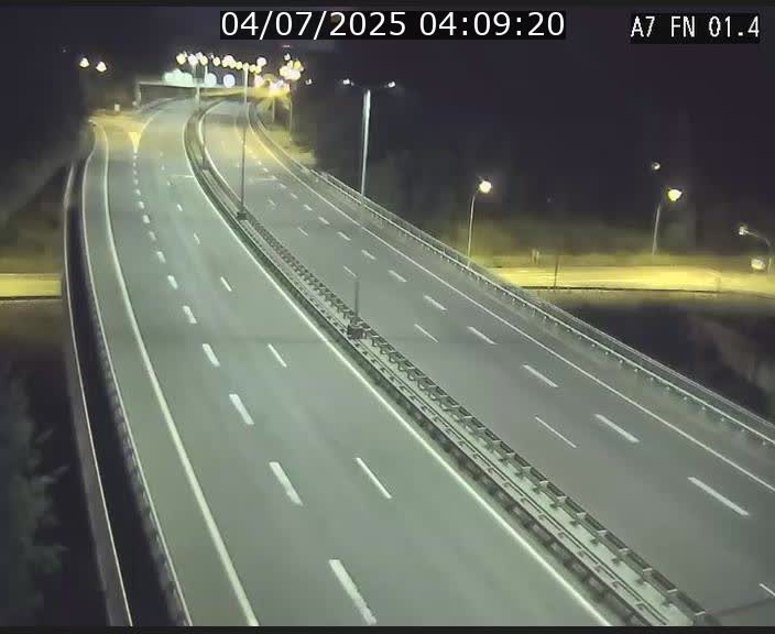 Caméra autoroute Luxembourg A7 - Tunnel Stafelter - direction Echangeur Grünewald