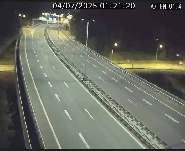 Caméra autoroute Luxembourg A7 - Tunnel Stafelter - direction Echangeur Grünewald