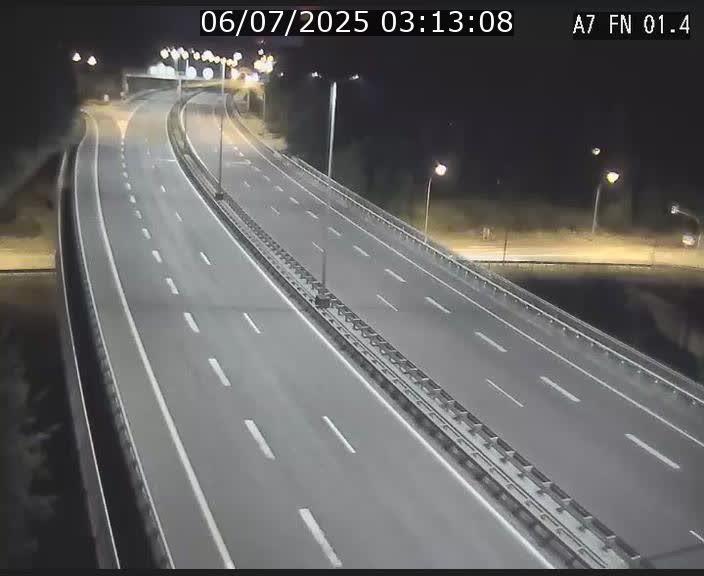 Caméra autoroute Luxembourg A7 - Tunnel Stafelter - direction Echangeur Grünewald