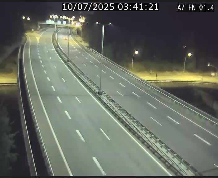 Caméra autoroute Luxembourg A7 - Tunnel Stafelter - direction Echangeur Grünewald