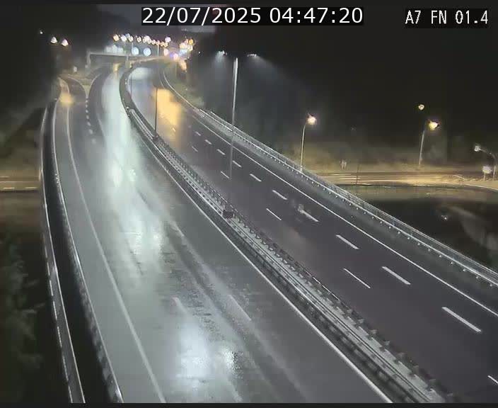 Caméra autoroute Luxembourg A7 - Tunnel Stafelter - direction Echangeur Grünewald