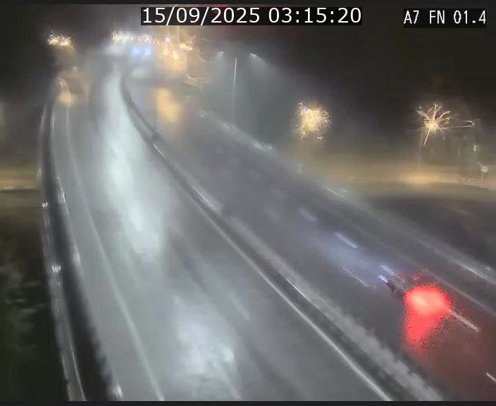 Caméra autoroute Luxembourg A7 - Tunnel Stafelter - direction Echangeur Grünewald