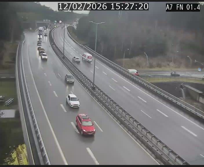 <h2>Caméra autoroute Luxembourg A7 - Tunnel Stafelter - direction Echangeur Grünewald</h2>