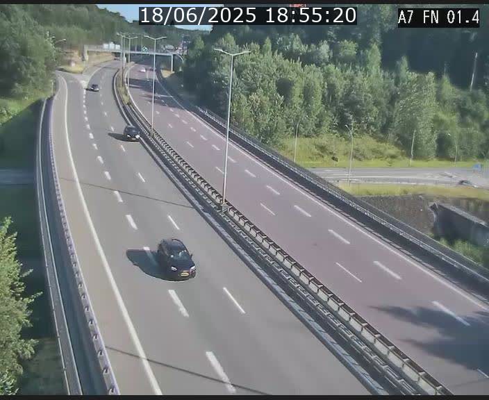 <h2>Caméra autoroute Luxembourg A7 - Tunnel Stafelter - direction Echangeur Grünewald</h2>