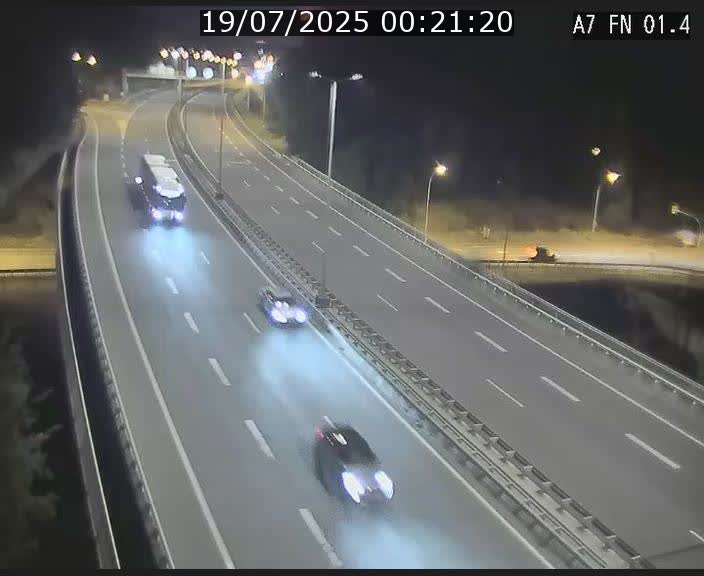 <h2>Caméra autoroute Luxembourg A7 - Tunnel Stafelter - direction Echangeur Grünewald</h2>