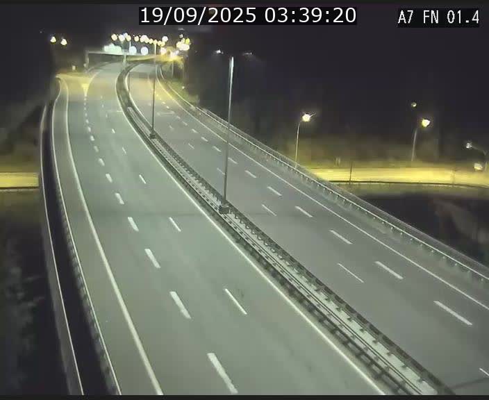 <h2>Caméra autoroute Luxembourg A7 - Tunnel Stafelter - direction Echangeur Grünewald</h2>