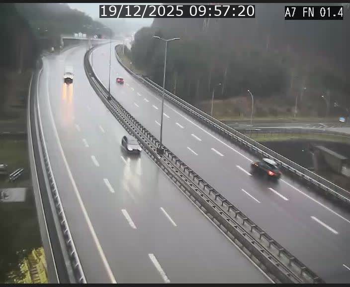 <h2>Caméra autoroute Luxembourg A7 - Tunnel Stafelter - direction Echangeur Grünewald</h2>