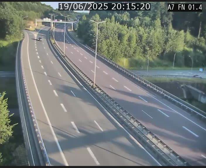 <h2>Caméra autoroute Luxembourg A7 - Tunnel Stafelter - direction Echangeur Grünewald</h2>