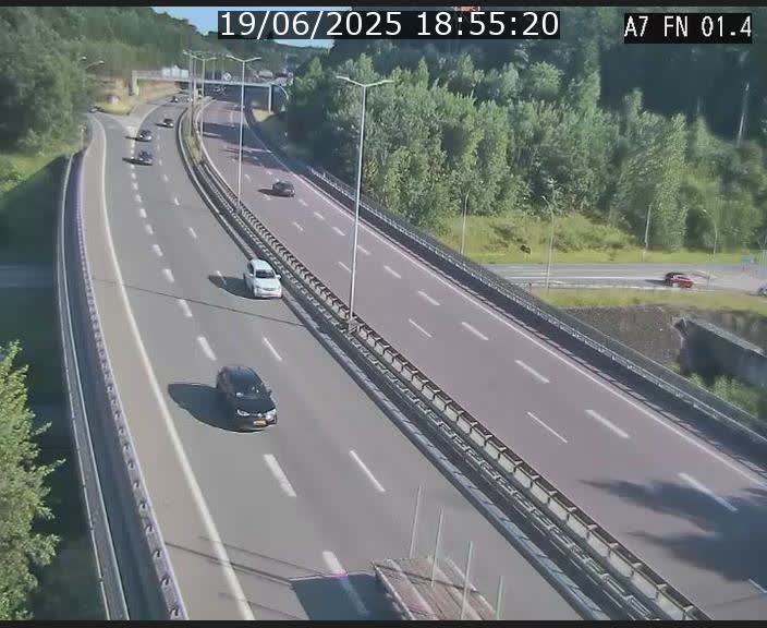 <h2>Caméra autoroute Luxembourg A7 - Tunnel Stafelter - direction Echangeur Grünewald</h2>